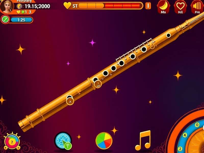 Flute Fervent Flamboyant gameplay screenshot showing musical challenges